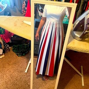 Red white and blue dress